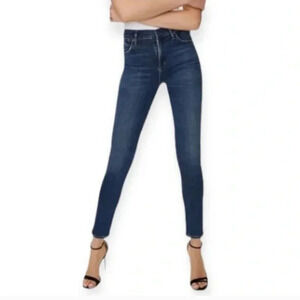 Citizens of Humanity | Rocket High Rise Skinny Jean in Blue Dark Wash - Size 25